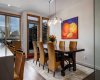 Oversized dining area adjacent to huge patio