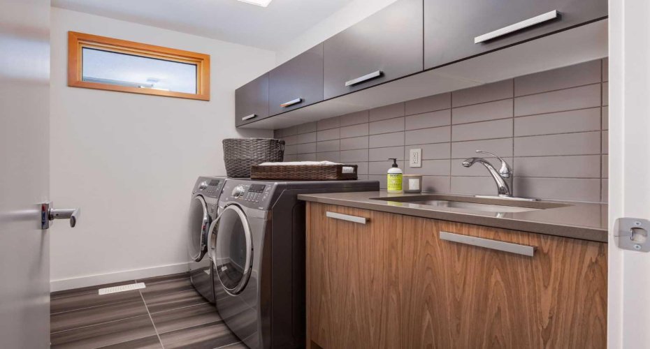Upper floor laundry
