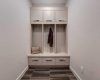 Mudroom off garage, lower level