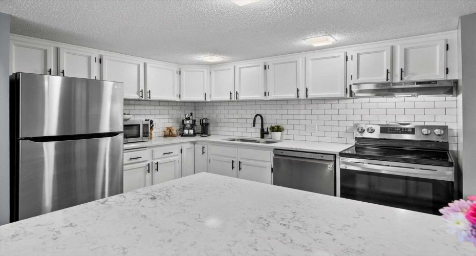 Kitchen (Quartz Countertops, S/S Appliances,  Backsplash, and Flooring)