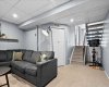 Lower Level - Laundry Room through the bifold doors