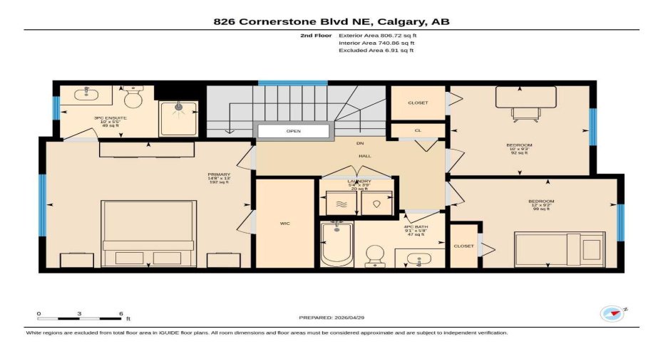 826 Cornerstone Boulevard, Calgary, Alberta T3N 1J4, 3 Bedrooms Bedrooms, ,3 BathroomsBathrooms,Residential,For Sale,Cornerstone,A2305009