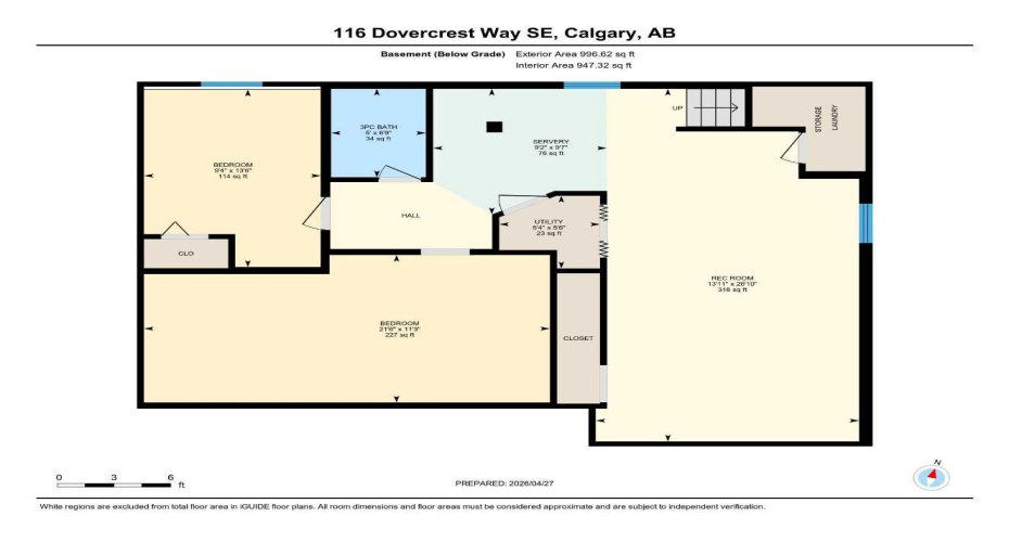 116 Dovercrest Way, Calgary, Alberta T2B 2L9, 3 Bedrooms Bedrooms, ,2 BathroomsBathrooms,Residential,For Sale,Dovercrest,A2305455
