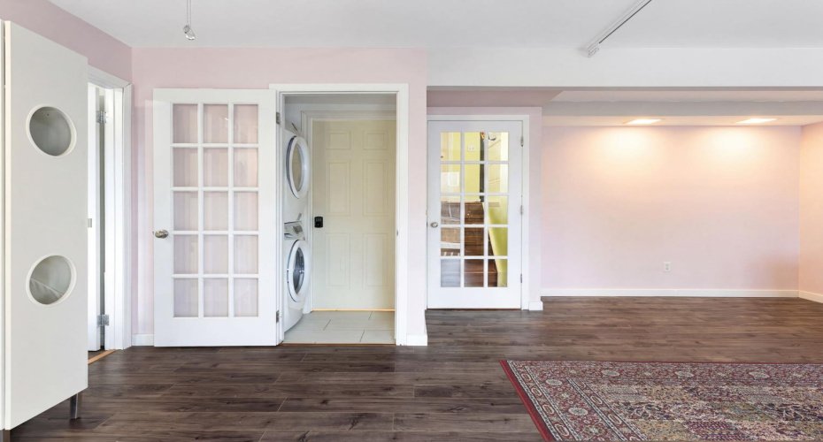 Rec Room with Laundry- Lower Walkout Level