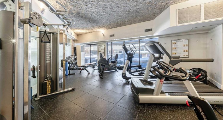 On-site fitness centre.