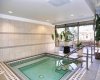 Hot tub with a poolside kitchen.