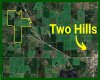 Satellite View Location 1,085 Acres of farmland for sale west of Two Hills Alberta Listed by Steve LeBlanc FarmForSale.ca