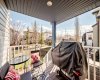 Covered deck in the backyard!