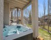 Private hot tub