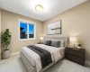One of the three bedrooms on the upper level (Virtually Staged)...