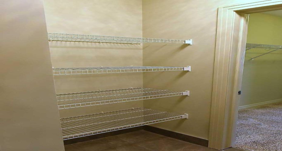 Pantry/extra storage across laundry