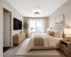 The primary bedroom retreat! -Virtually staged for illutration purposes. Decor & furniture not included.