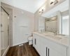 The primary bedroom ensuite bathroom