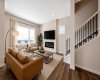 Your living room with a mountain view! -Virtually staged for illutration purposes. Decor & furniture not included.