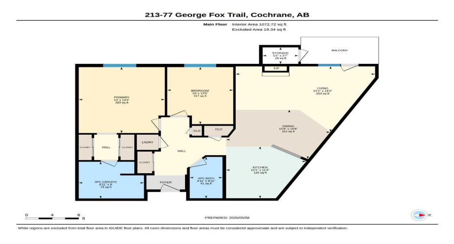77 George Fox Trail, Cochrane, Alberta T4C 0N1, 2 Bedrooms Bedrooms, ,2 BathroomsBathrooms,Residential,For Sale,George Fox,A2309169
