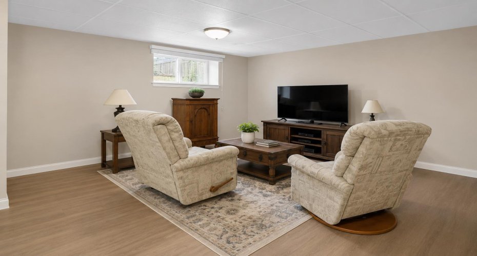 Staged to show the space