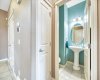 Tucked away half bathroom
