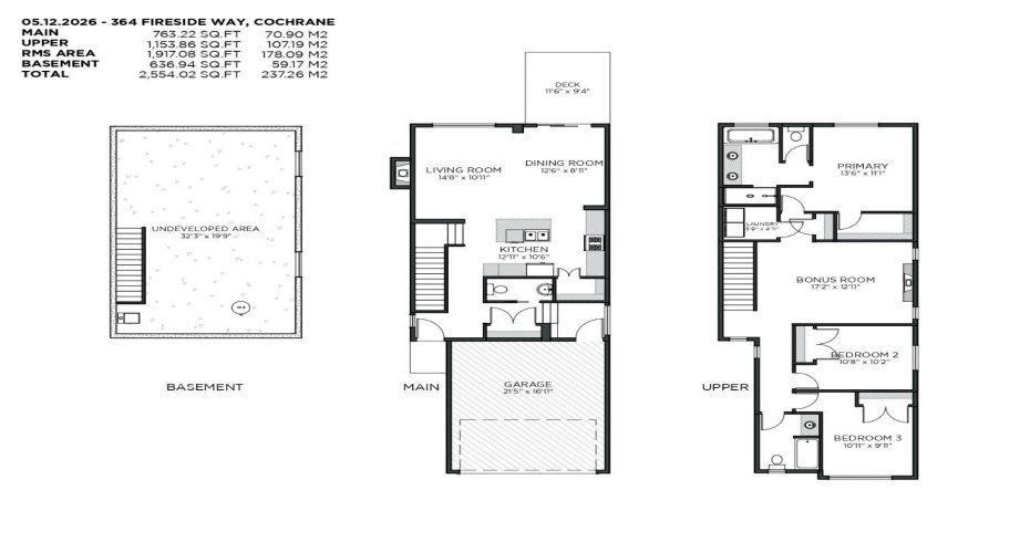 Floor plan of 364 Fireside Way