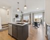 Large windows invite in lots of natural light