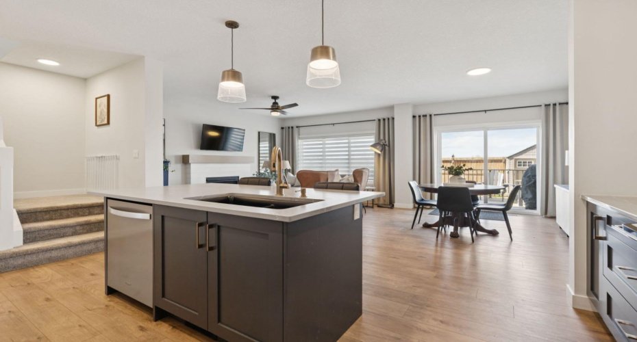Large windows invite in lots of natural light