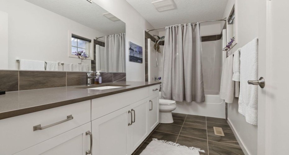 Main Floor Bathroom with Quartz Counters