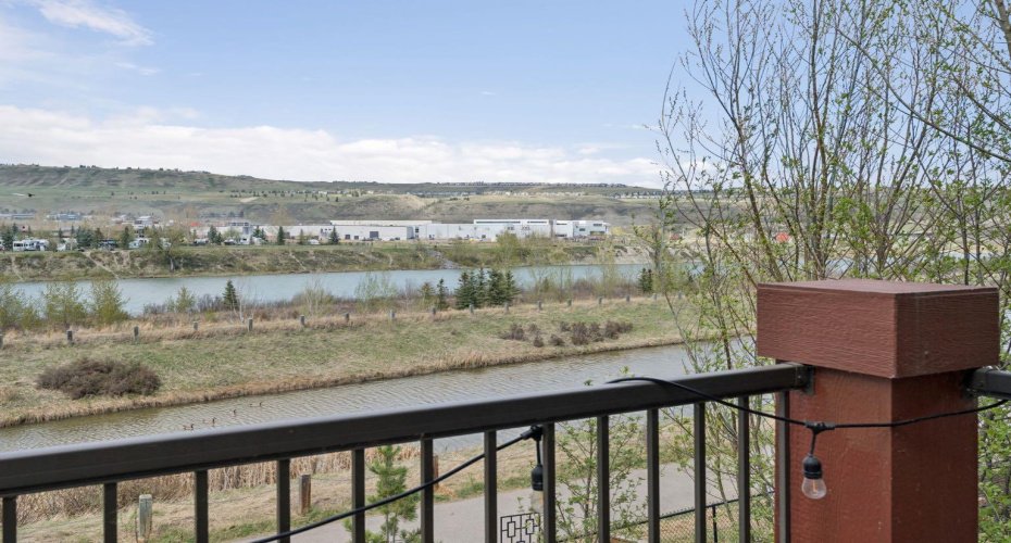Beautiful Views of the Bow River and Pond right off your Deck!