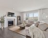 Bright & Airy Living Room with a Cozy Gas Fireplace