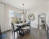 Dinning room with Oversized Windows, Making it Feel Bright!