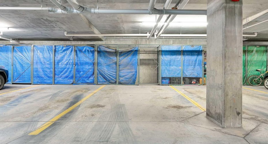 Undergound parking with storage unit