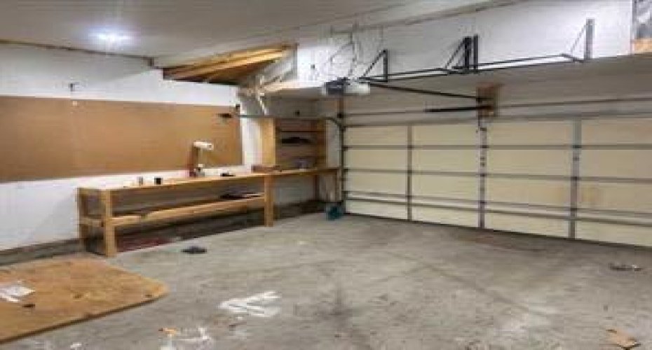 Two car attached finished garage