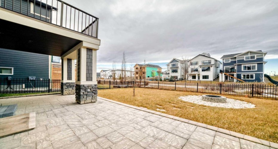 West facing backyard