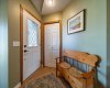 Spacious foyer with closet