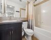 Primary 4 piece ensuite bathroom, gets your morning started right with ample counter space and a functional layout