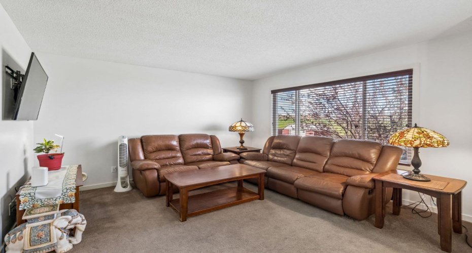 Oversized windows bring in the natural light to this space creating a warm and open atmosphere
