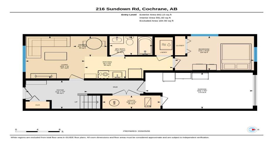 216 Sundown Road, Cochrane, Alberta T4C2M5, 4 Bedrooms Bedrooms, ,4 BathroomsBathrooms,Residential,For Sale,Sundown,A2308821