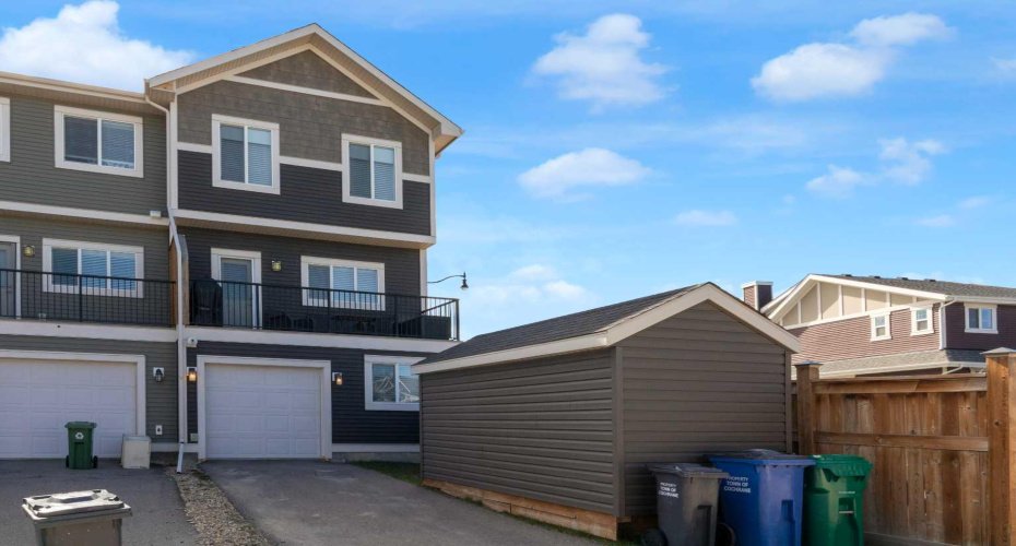 Single Garage with Back Lane parking and 8 x12 Storage Shed
