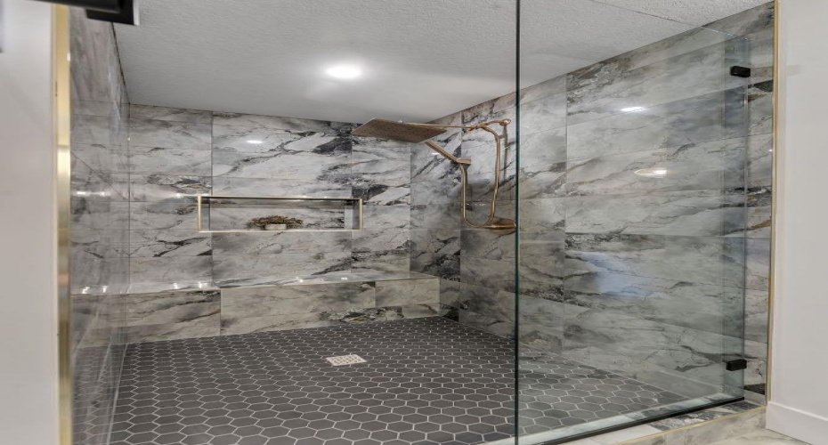 Custom tile shower