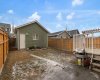 Backyard and garage
