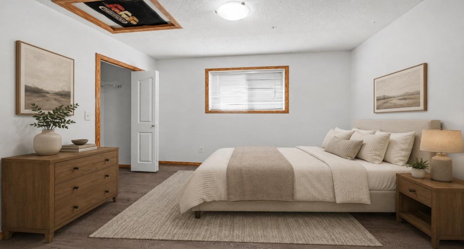 VIRTUALLY STAGED Bedroom
