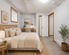 VIRTUALLY STAGED Basement Bedroom