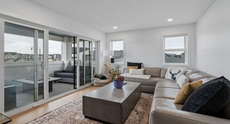 Your upper level family room not only encourages togetherness like the rest of your house but also achieves an indoor outdoor living with sliding doors you can step out onto your front balcony