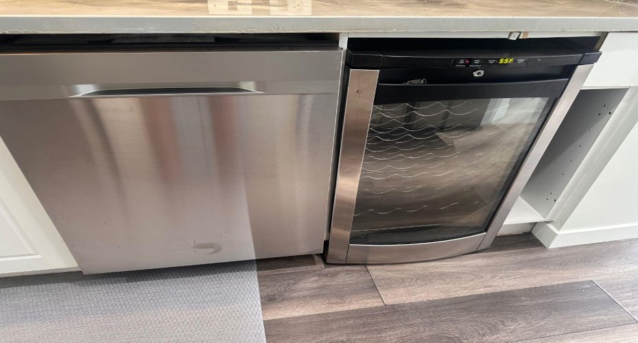 dishwasher and beverage center