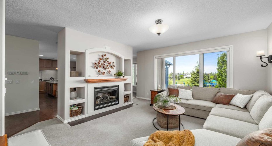 Living Room with Gas Fireplace
