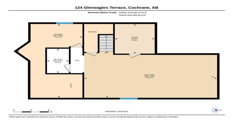 124 Gleneagles Terrace, Cochrane, Alberta T4C 1W6, 3 Bedrooms Bedrooms, ,4 BathroomsBathrooms,Residential,For Sale,Gleneagles,A2314525