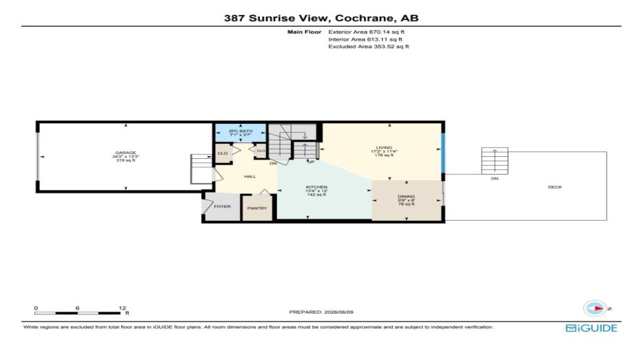 Floor plan for the main floor.