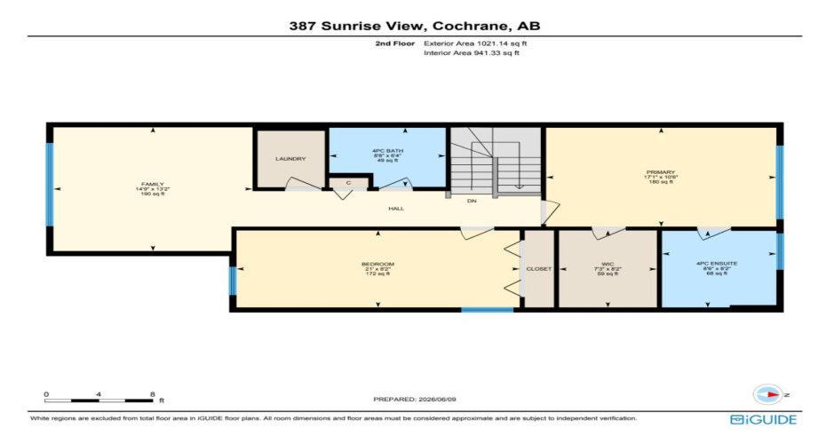 Floor plan for the 2nd floor.