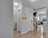 Around the corner is the living space.