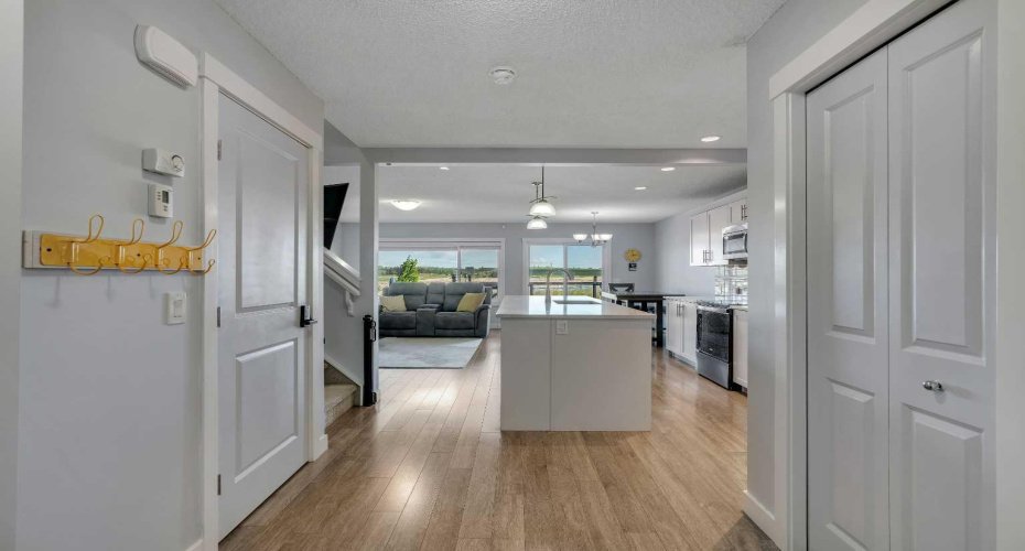 Open-concept living space.