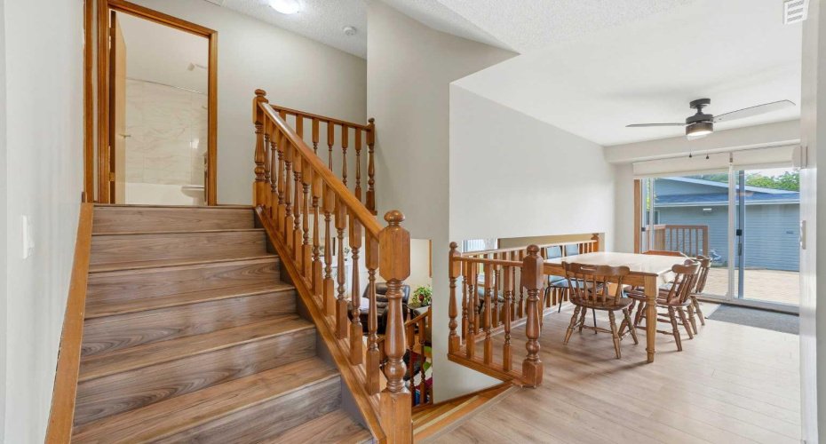 Stairs to second level