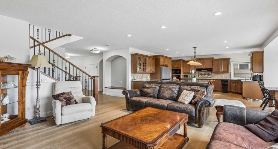 Living room to kitchen
